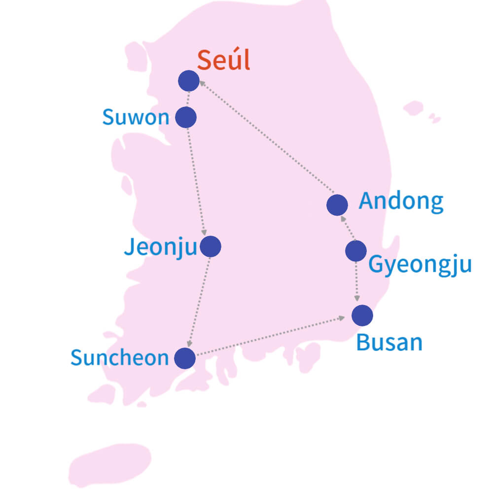 Recorrido por Corea a la medida
