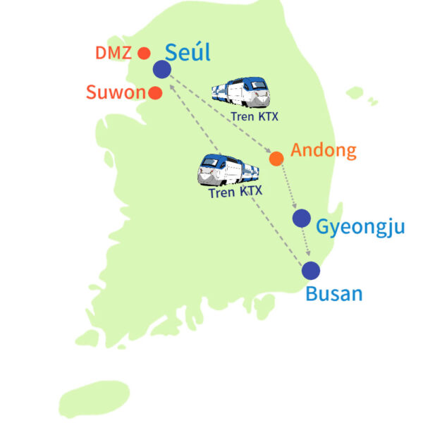 C7A-Tour Corea de la cultura y la historia con guía en español - 7 días