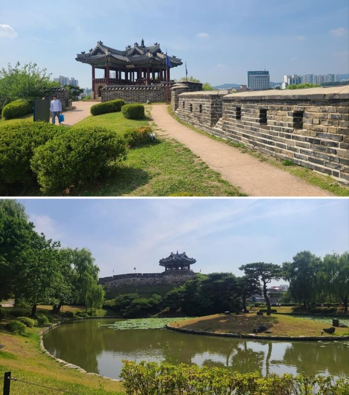 Banhwasuryujeong es un mirador y pabellón de descanso, un edificio con techo muy detallado