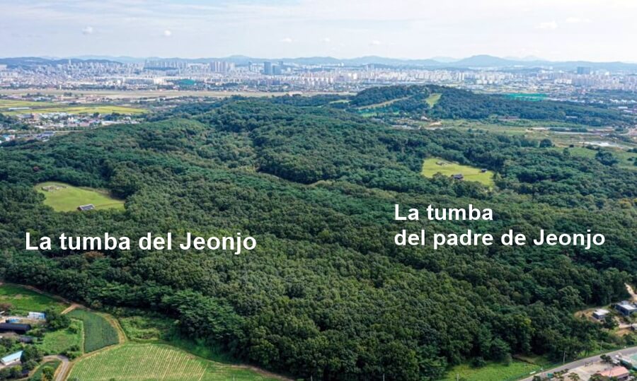 Las tumbas reales de Jeongjo y su padre cerca de Suwon Hwaseong fortaleza