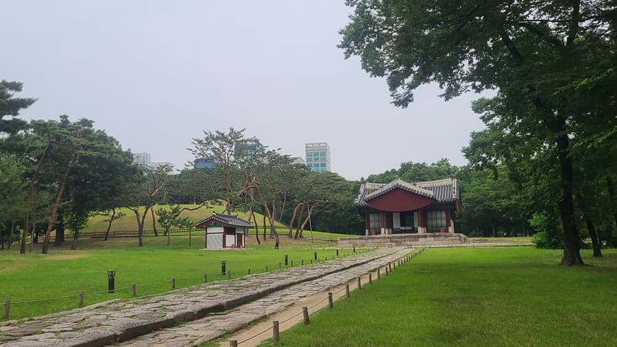 Un lugar histórico y parque de descanso, Seúl Gangnam.